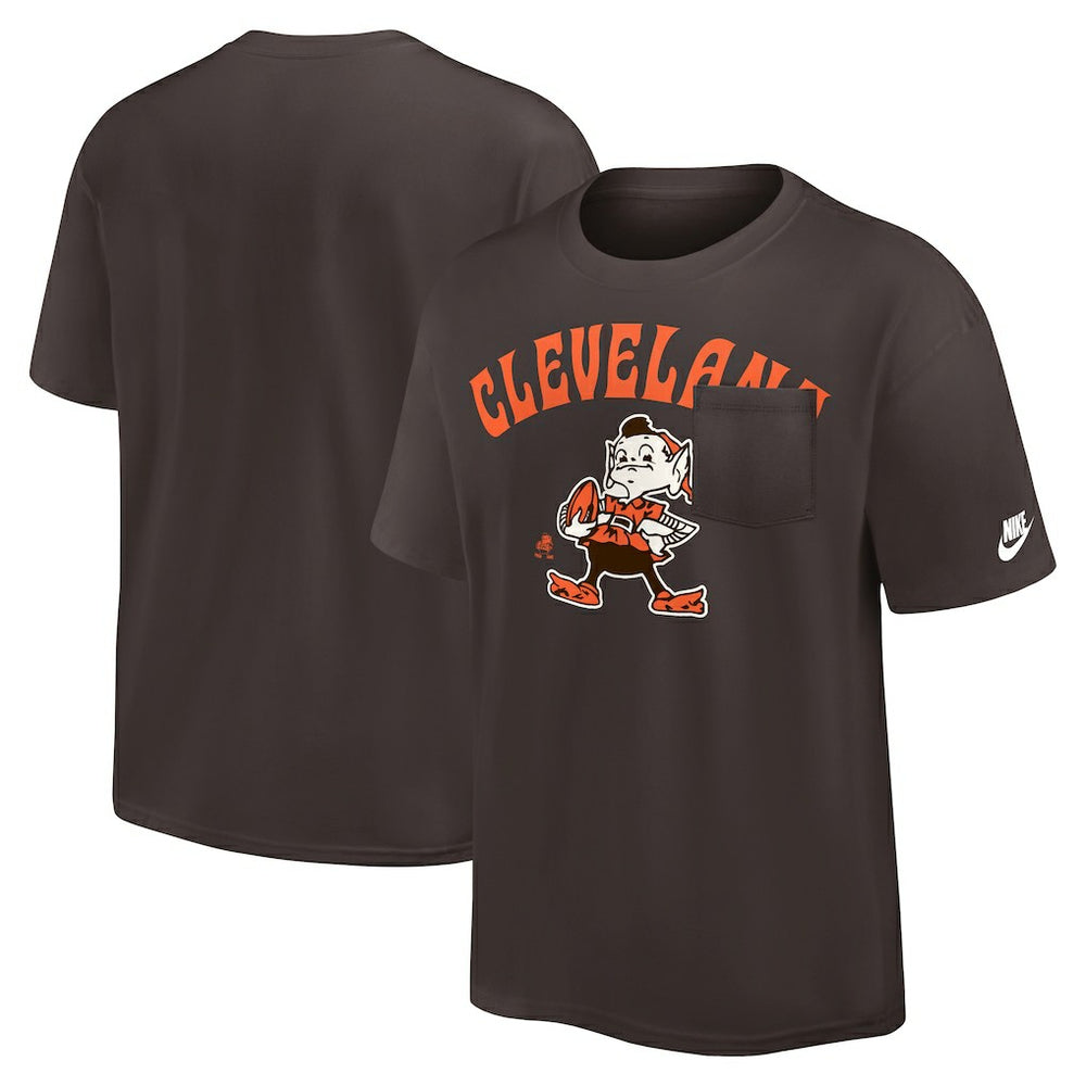 Cleveland Browns Nike Rewind Heavy Max90 Pocket T-Shirt