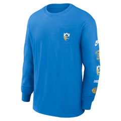 Los Angeles Chargers Nike Rewind Heavy Max90 Pocket Long Sleeve T-Shirt