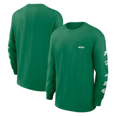 New York Jets Nike Rewind Heavy Max90 Pocket Long Sleeve T-Shirt