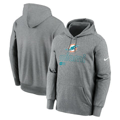 Miami Dolphins Nike Big & Tall Performance Pullover Hoodie