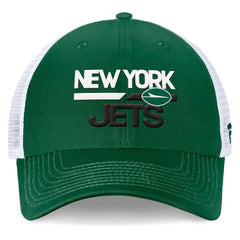 New York Jets Fanatics Upper Trucker Adjustable Hat