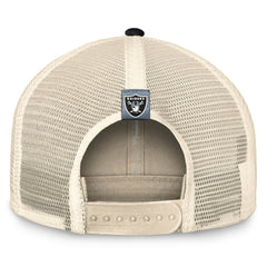 Las Vegas Raiders Fanatics Diamond Stripe Trucker Adjustable Hat