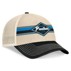 Carolina Panthers Fanatics Diamond Stripe Trucker Adjustable Hat