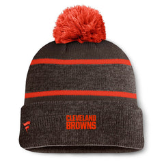 Cleveland Browns Fanatics Holding Cuffed Knit Hat with Pom