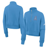 Tennessee Titans Nike Women's Rewind Phoenix Half-Zip Sweatshirt
