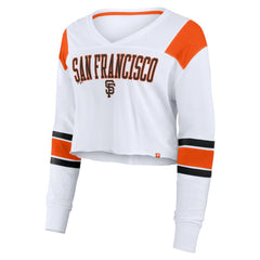 San Francisco Giants Fanatics Women's Stretch Cropped Fashion Long Sleeve T-Shirt | MLB Outlet
