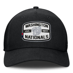 Washington Nationals Fanatics Team Patch A-Frame Trucker Snapback Hat | MLB Outlet
