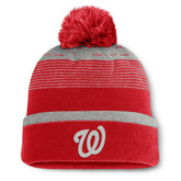 Washington Nationals Fanatics Fundamental Gradient Cuffed Knit Hat with Pom | MLB For sale