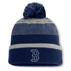 Boston Red Sox Fanatics Fundamental Gradient Cuffed Knit Hat with Pom | MLB Shop