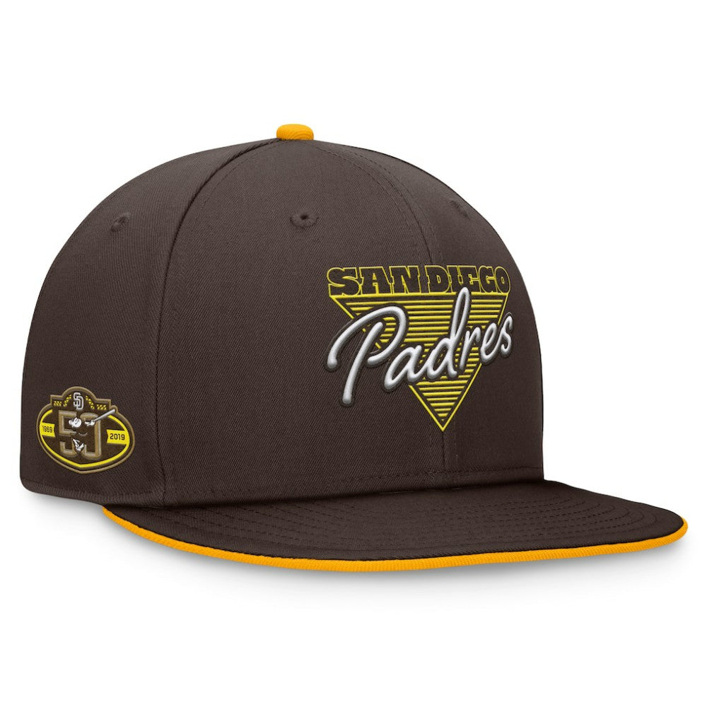 San Diego Padres Fanatics Fundamental Tri-Script Fitted Hat | MLB New