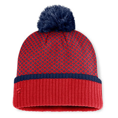 Los Angeles Angels Fanatics Women's Fundamental Jacquard Cuffed Knit Hat with Pom | MLB Online