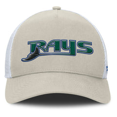 Tampa Bay Rays Fanatics Heritage Light Khaki A-Frame Adjustable Hat | MLB Shop