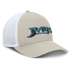 Tampa Bay Rays Fanatics Heritage Light Khaki A-Frame Adjustable Hat | MLB Shop