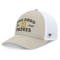 San Diego Padres Fanatics A-Frame Trucker Adjustable Hat | MLB Discount