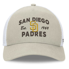 San Diego Padres Fanatics A-Frame Trucker Adjustable Hat | MLB Discount