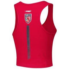 St. Louis Cardinals Pro Standard Women's Fast Lane Fitted Tri-Blend Cropped Tank Top | MLB Shop