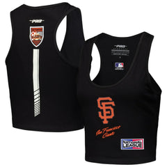 San Francisco Giants Pro Standard Women's Fast Lane Fitted Tri-Blend Cropped Tank Top | MLB Sale