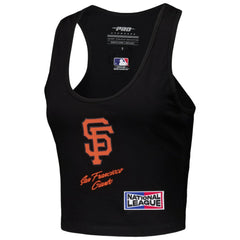 San Francisco Giants Pro Standard Women's Fast Lane Fitted Tri-Blend Cropped Tank Top | MLB Sale