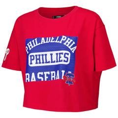 Philadelphia Phillies Pro Standard Women's Made To Play Boxy Cropped T-Shirt | MLB Near me