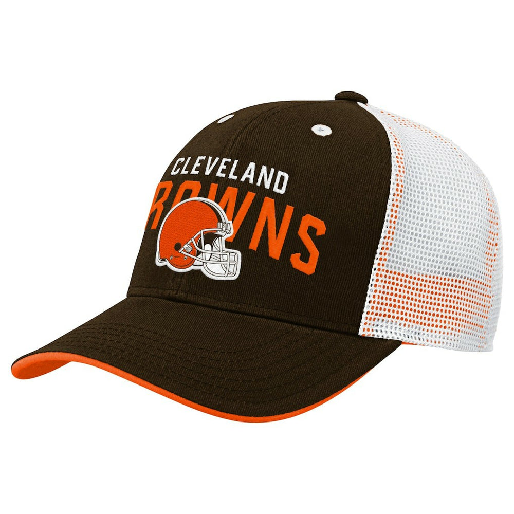 Cleveland Browns Youth Core Lockup Trucker Adjustable Hat
