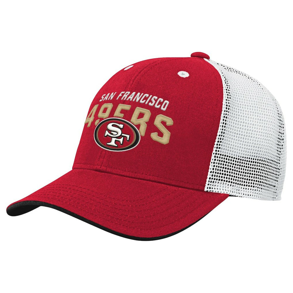 San Francisco 49ers Youth Core Lockup Trucker Adjustable Hat