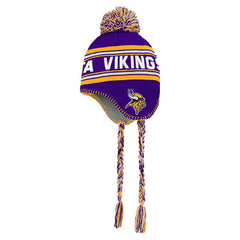 Minnesota Vikings Youth Jacquard Tassel Knit Hat with Pom