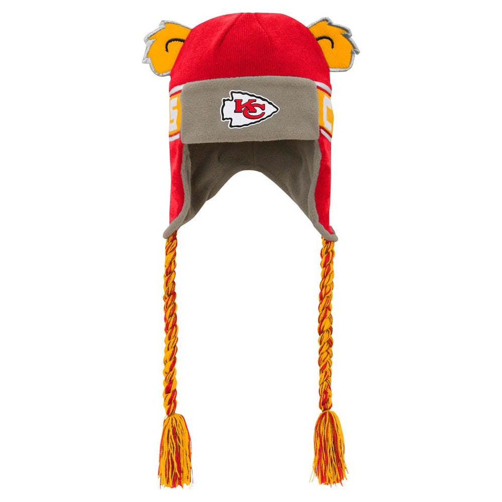 Kansas City Chiefs Youth Wordmark Ears Trooper Knit Hat