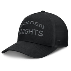 Vegas Golden Knights Fanatics Authentic Pro Road Stack Text A-Frame Adjustable Hat Discount