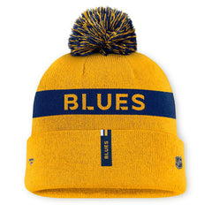 St. Louis Blues Fanatics Women's Authentic Pro Rink Cuffed Knit Hat with Pom Sale