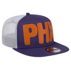 Phoenix Suns Puff Print Team Code A-Frame 9FIFTY Trucker Snapback Hat Online