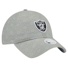 Las Vegas Raiders New Era Women's Smiley 9TWENTY Adjustable Hat