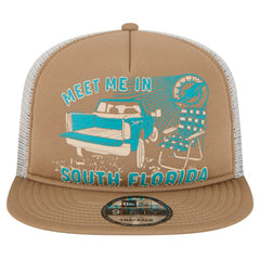 Miami Dolphins New Era Meet Me 9FIFTY Snapback Hat