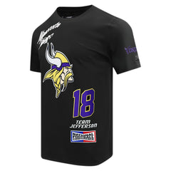 Minnesota Vikings Justin Jefferson Pro Standard Fast Lane Name & Number Player T-Shirt
