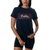 Boston Red Sox The Wild Collective Women's Twist Front T-Shirt | MLB Sale