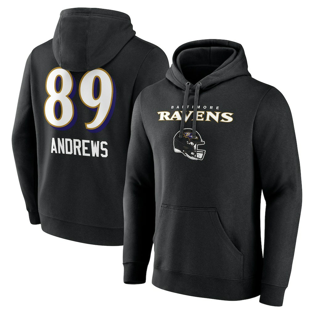Baltimore Ravens Mark Andrews Team Wordmark Player Name & Number Pullover Hoodie