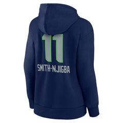 Seattle Seahawks Jaxon Smith-Njigba Women's Team Wordmark Player Name & Number Pullover Hoodie