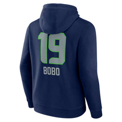 Seattle Seahawks Jake Bobo Team Wordmark Player Name & Number Pullover Hoodie