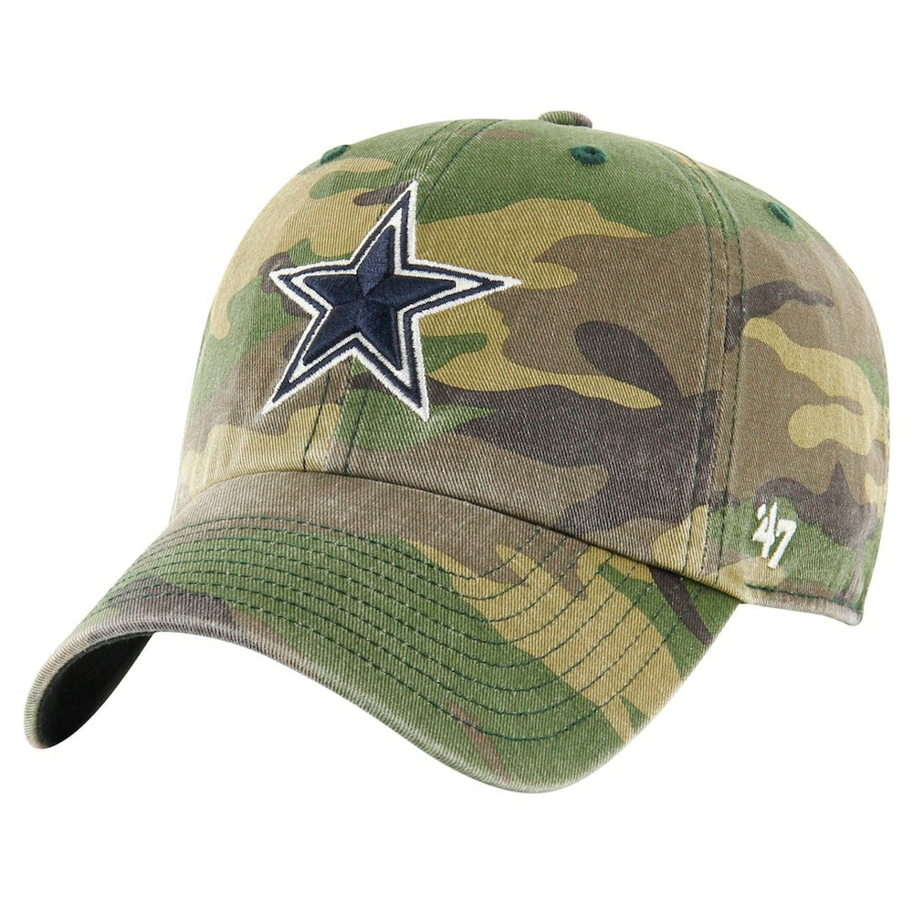 Dallas Cowboys 47 brand '47 Woodland Clean Up Adjustable Hat
