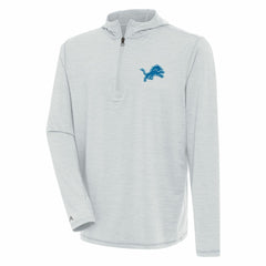 Detroit Lions Antigua Tidy Quarter-Zip Pullover Hoodie
