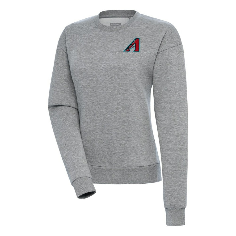 Arizona Diamondbacks Antigua Women's Victory Crewneck Pullover Sweatshirt – Heather Gray | MLB Discount