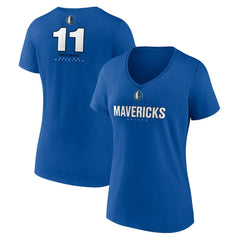Kyrie Irving Dallas Mavericks Women's Behind The Back Name & Number V-Neck T-Shirt sale New