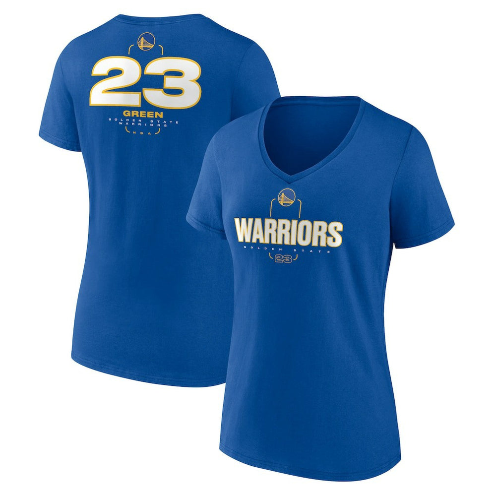 Draymond Green Golden State Warriors Women's Behind The Back Name & Number V-Neck T-Shirt sale Online