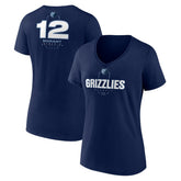 Ja Morant Memphis Grizzlies Women's Behind The Back Name & Number V-Neck T-Shirt For Sale