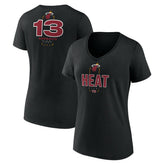 Bam Adebayo Miami Heat Women's Behind The Back Name & Number V-Neck T-Shirt Online