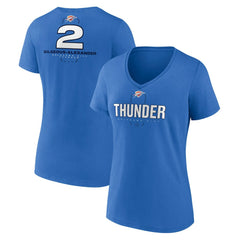 Shai Gilgeous-Alexander Oklahoma City Thunder Women's Behind The Back Name & Number V-Neck T-Shirt Discount
