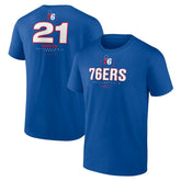 Joel Embiid Philadelphia 76ers Behind The Back Name & Number T-Shirt New
