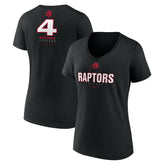 Scottie Barnes Toronto Raptors Women's Behind The Back Name & Number V-Neck T-Shirt Discount