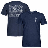 Tottenham Hotspur 1863FC Front Back Text Twisted Tri-Blend Slub T-Shirt Heather Navy