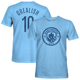 Jack Grealish Manchester City 1863FC Player Name & Number Twisted Tri-Blend Slub T-Shirt Sky Blue