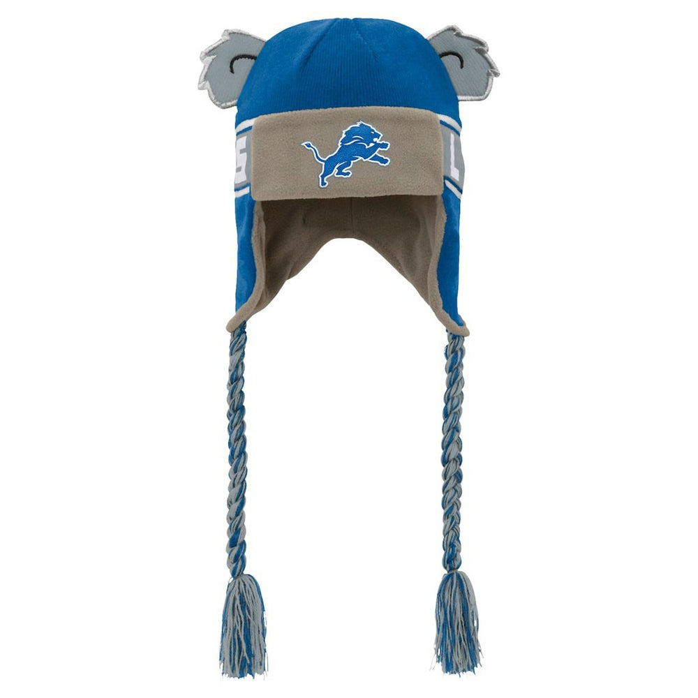 Detroit Lions Youth Wordmark Ears Trooper Knit Hat